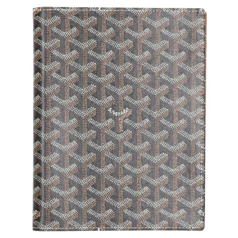 GOYARD Castiglione Cover Herringbone Book Cover Black