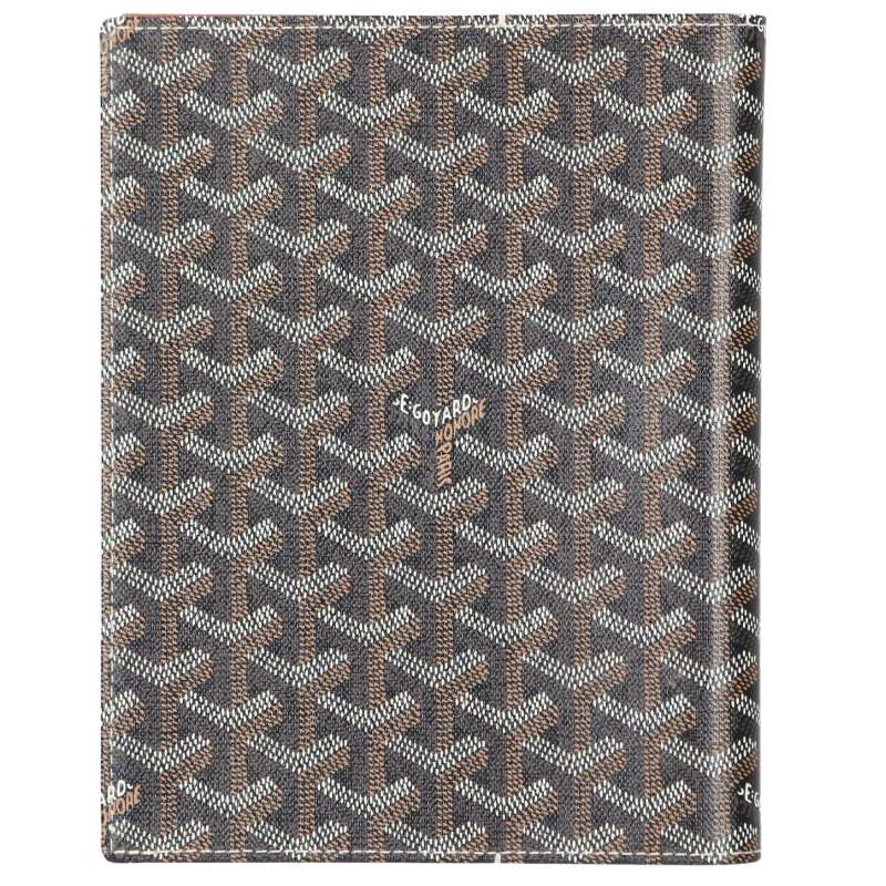 GOYARD Castiglione Cover Herringbone Book Cover Black