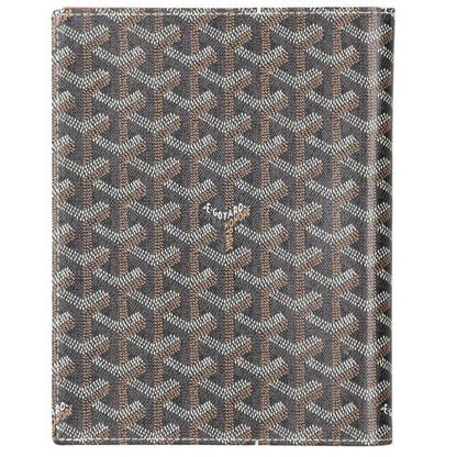 GOYARD Castiglione Cover Herringbone Book Cover Black