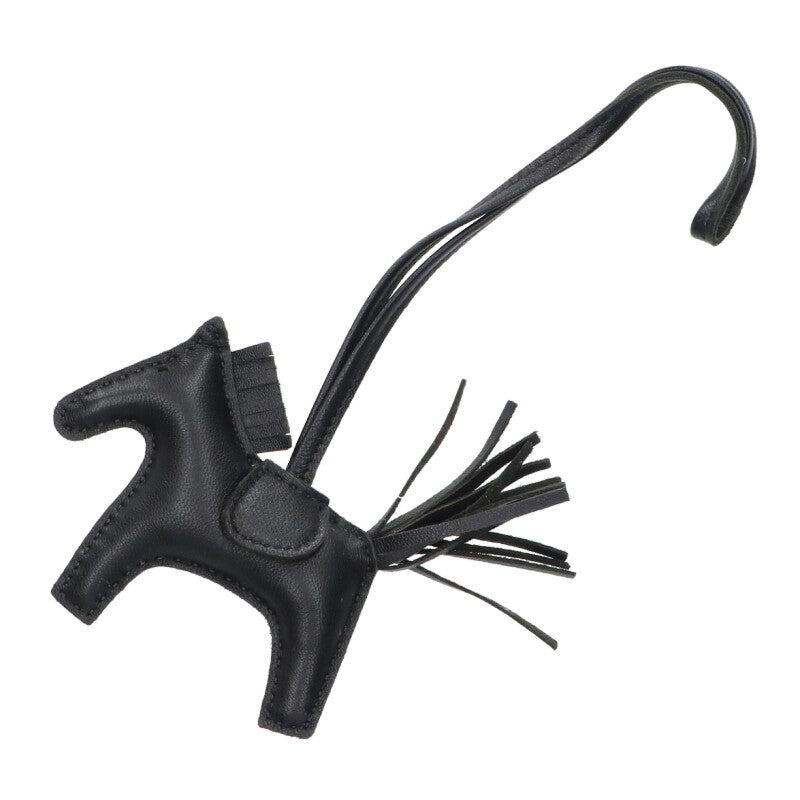 HERMES Rodeo PM Touch So Black Bag Charm Black Size ONE SIZE