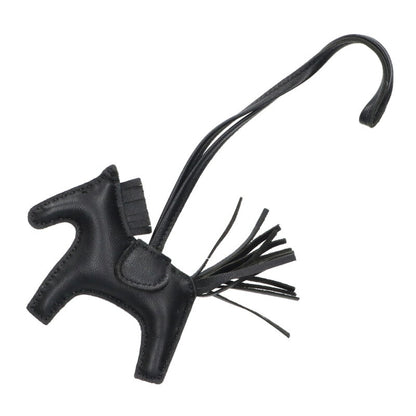 HERMES Rodeo PM Touch So Black Bag Charm Black Size ONE SIZE