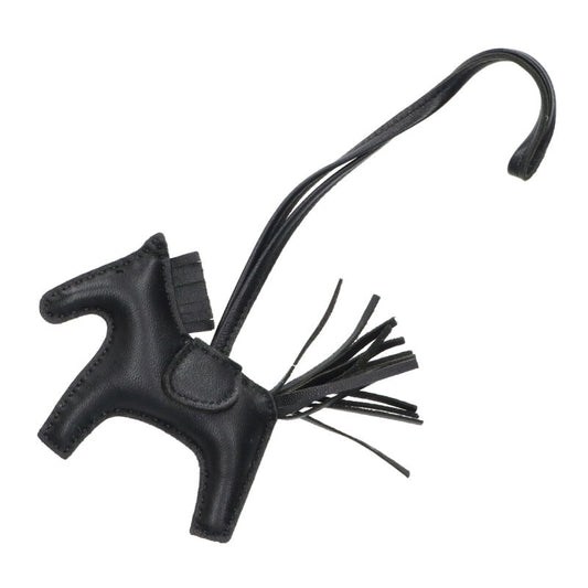 HERMES Rodeo PM Touch So Black Bag Charm Black Size ONE SIZE