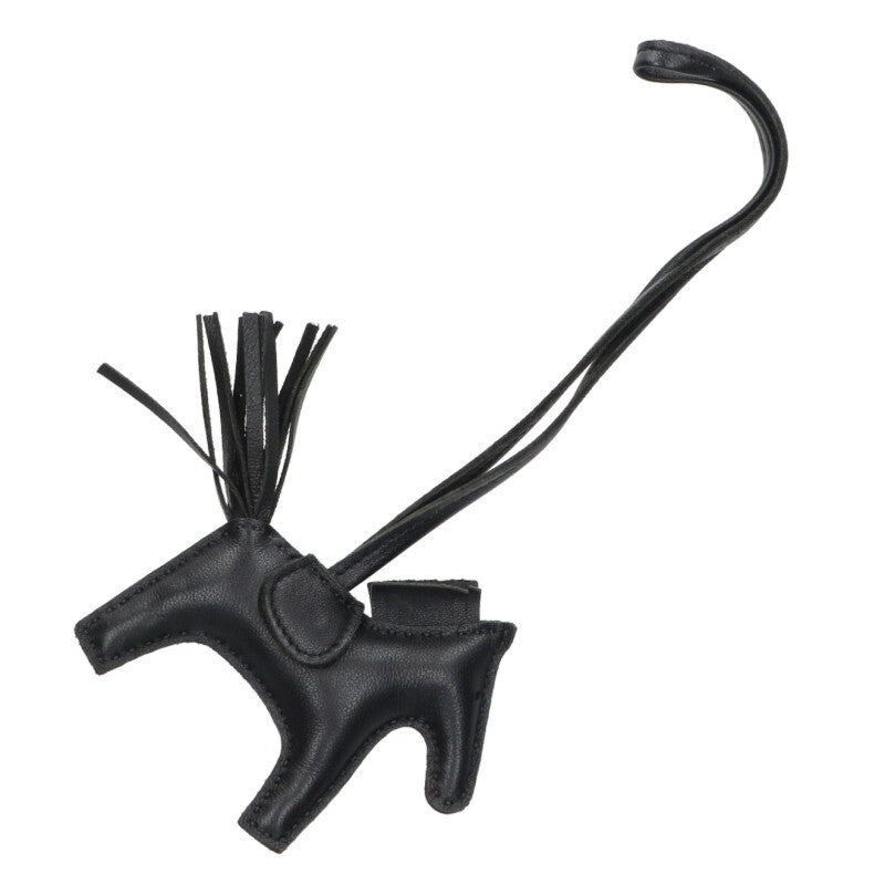 HERMES Rodeo PM Touch So Black Bag Charm Black Size ONE SIZE