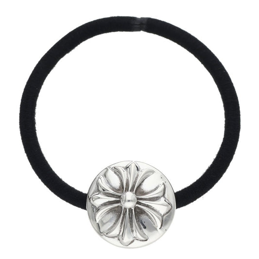 Chrome Hearts 925 Silver Cross Ball Concho Hair Tie