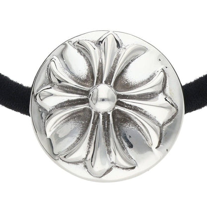 Chrome Hearts 925 Silver Cross Ball Concho Hair Tie