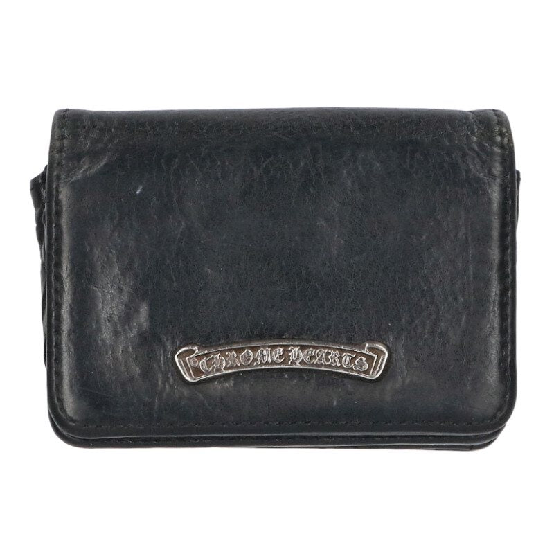 Chrome Hearts Arch Logo 3 Pocket Leather Card Size ONE SIZE