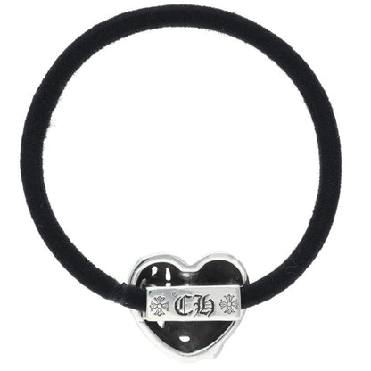 Chrome Hearts 925 Silver Heart Button Concho Hair Tie