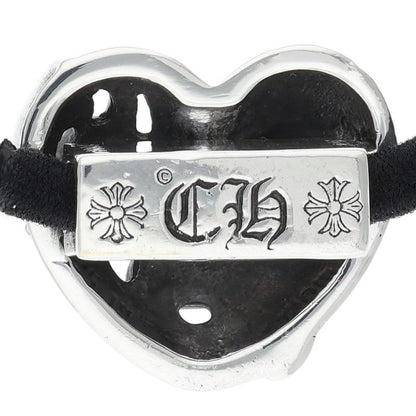 Chrome Hearts 925 Silver Heart Button Concho Hair Tie