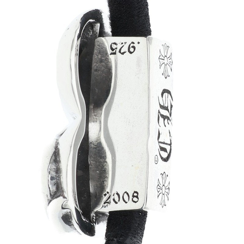 Chrome Hearts 925 Silver Heart Button Concho Hair Tie