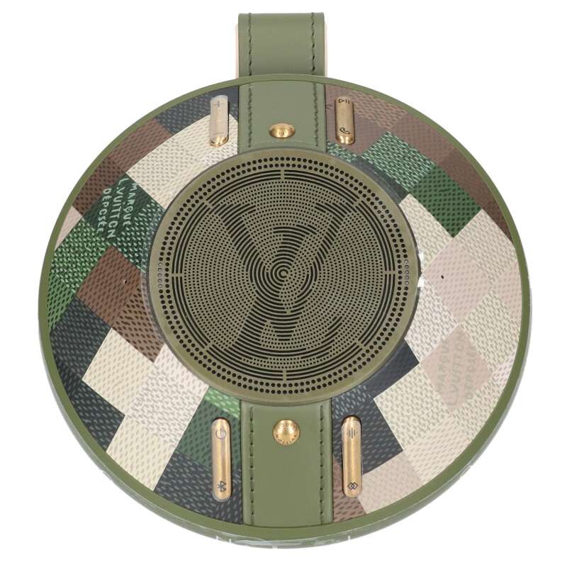 LOUISVUITTON Damouflage Damier Aluminum Nanogram Speaker