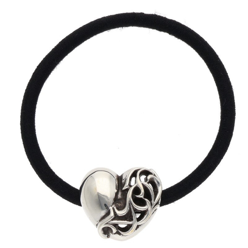 Chrome Hearts 925 Silver Heart Button Concho Hair Tie Multi