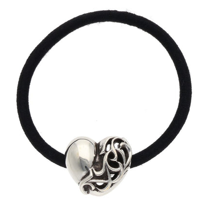 Chrome Hearts 925 Silver Heart Button Concho Hair Tie Multi