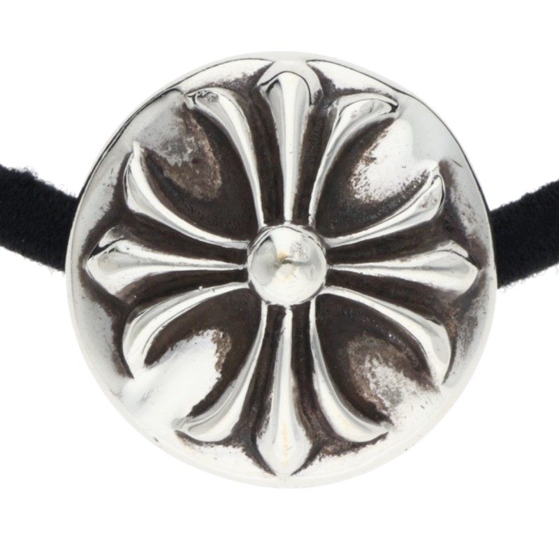 Chrome Hearts 925 Silver Cross Ball Concho Hair Tie