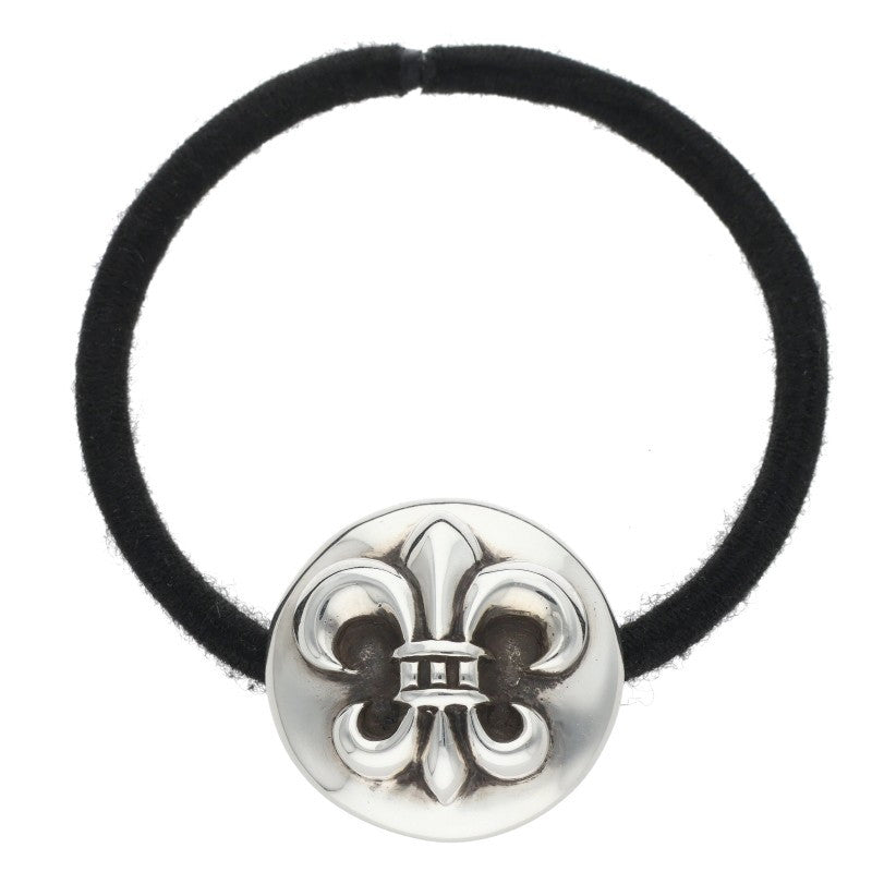 Chrome Hearts 925 Silver BS Fleur-de-lis Concho Hair Tie