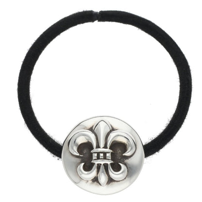Chrome Hearts 925 Silver BS Fleur-de-lis Concho Hair Tie
