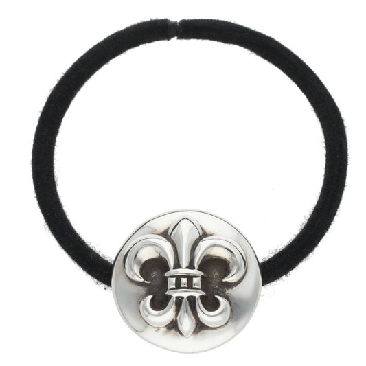 Chrome Hearts 925 Silver BS Fleur-de-lis Concho Hair Tie