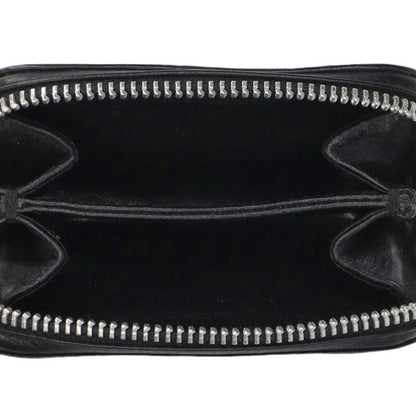 Chrome Hearts Dagger Round Zip Leather Coin Size ONE SIZE