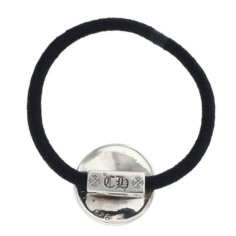 Chrome Hearts Black/Silver BS Fleur Button Hairband