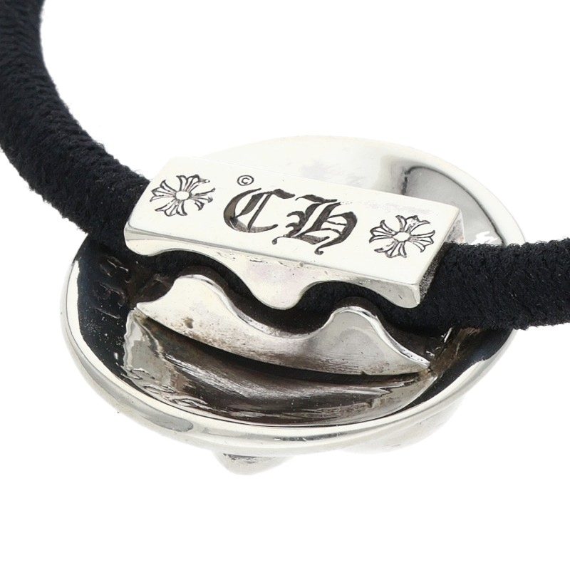 Chrome Hearts Black/Silver BS Fleur Button Hairband