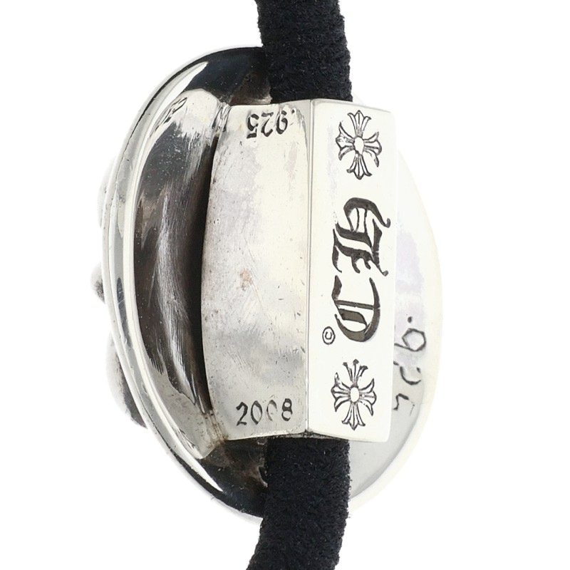 Chrome Hearts Black/Silver BS Fleur Button Hairband