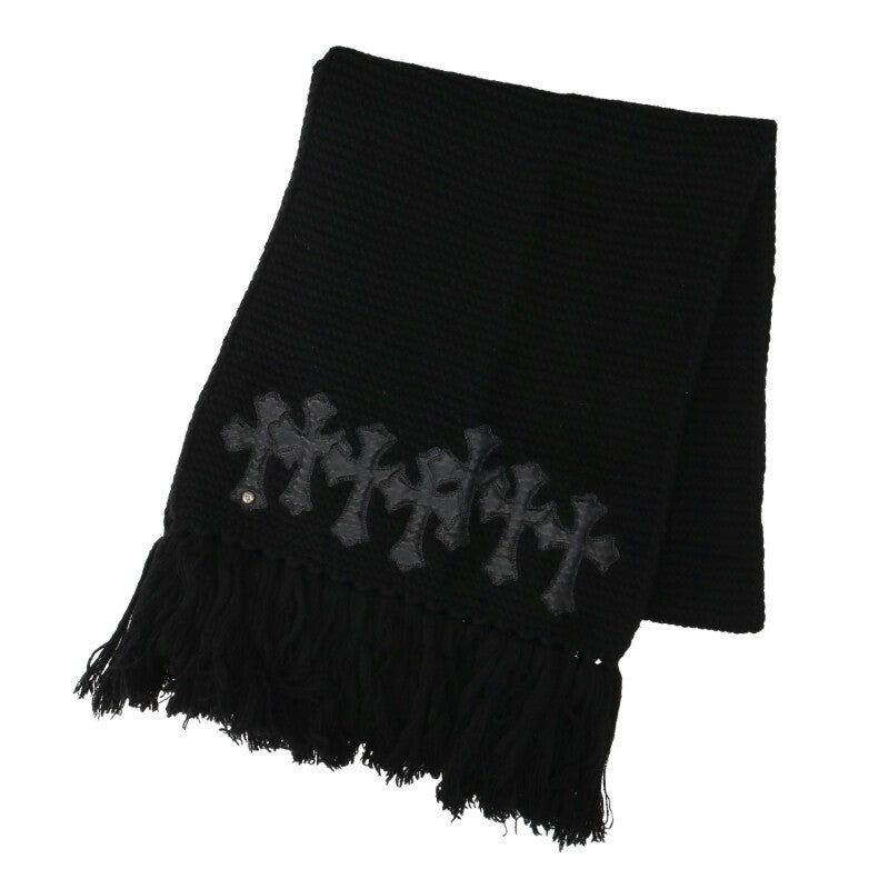 Chrome Hearts Black/Silver Cashmere Leather Size ONE SIZE