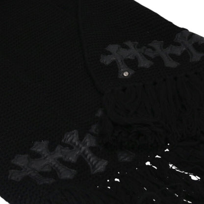 Chrome Hearts Black/Silver Cashmere Leather Size ONE SIZE