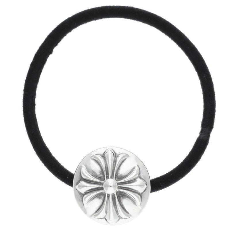 Chrome Hearts Cross Ball Button Hair Tie Silver Concho