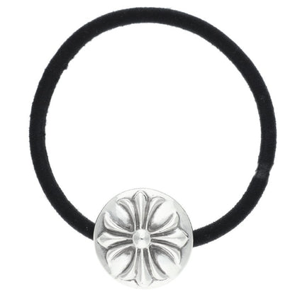 Chrome Hearts Cross Ball Button Hair Tie Silver Concho