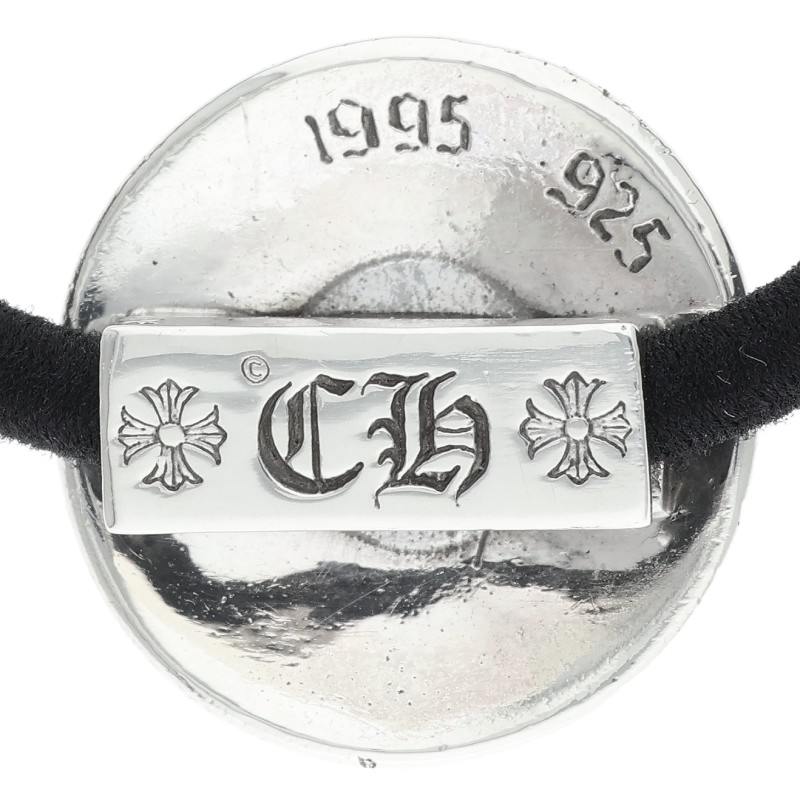 Chrome Hearts Cross Ball Button Hair Tie Silver Concho