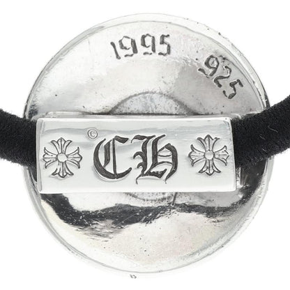 Chrome Hearts Cross Ball Button Hair Tie Silver Concho