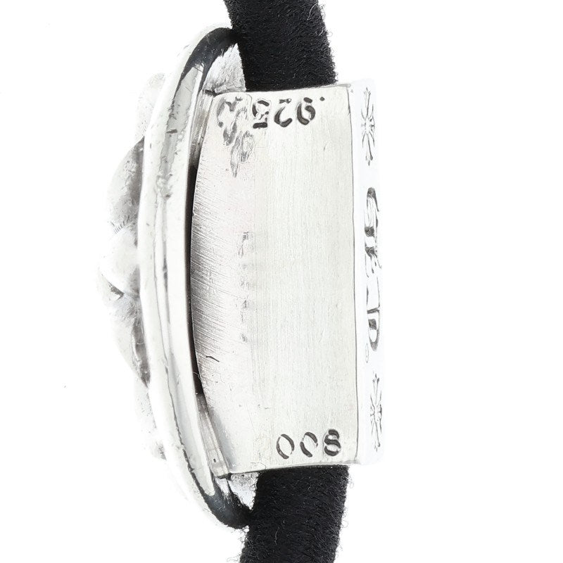 Chrome Hearts Cross Ball Button Hair Tie Silver Concho