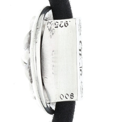 Chrome Hearts Cross Ball Button Hair Tie Silver Concho