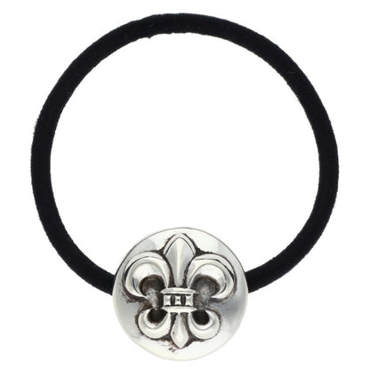 Chrome Hearts BS Flare Button Hair Tie Silver Concho