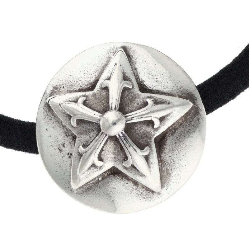 Chrome Hearts Silver 925 Star Button Hairband