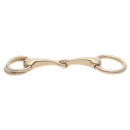 HERMES Brass Gold Scarf Ring Size ONE SIZE