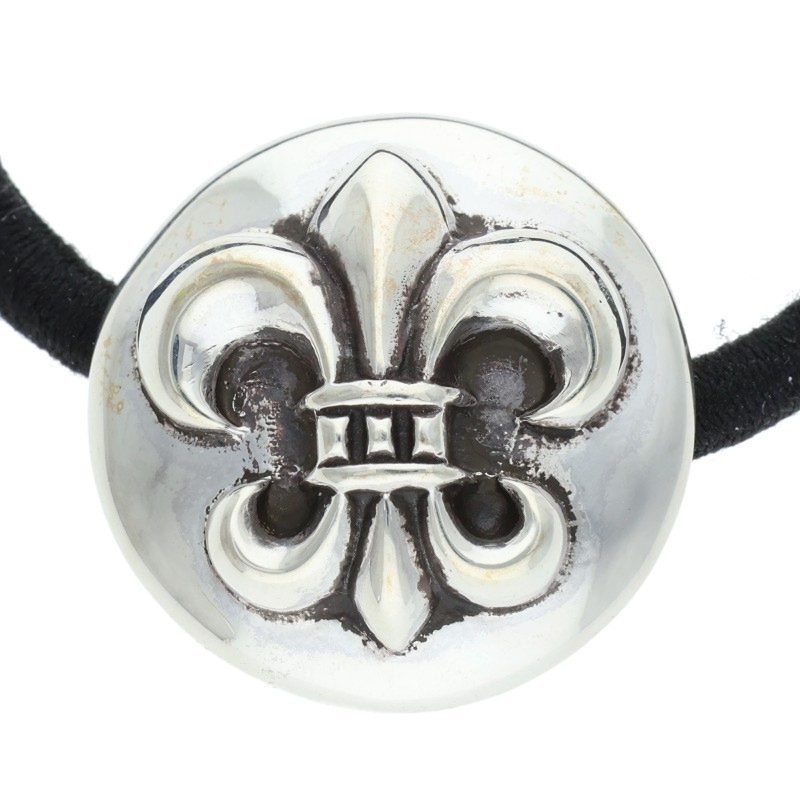 Chrome Hearts Silver 925 BS Fleur Button Hairband