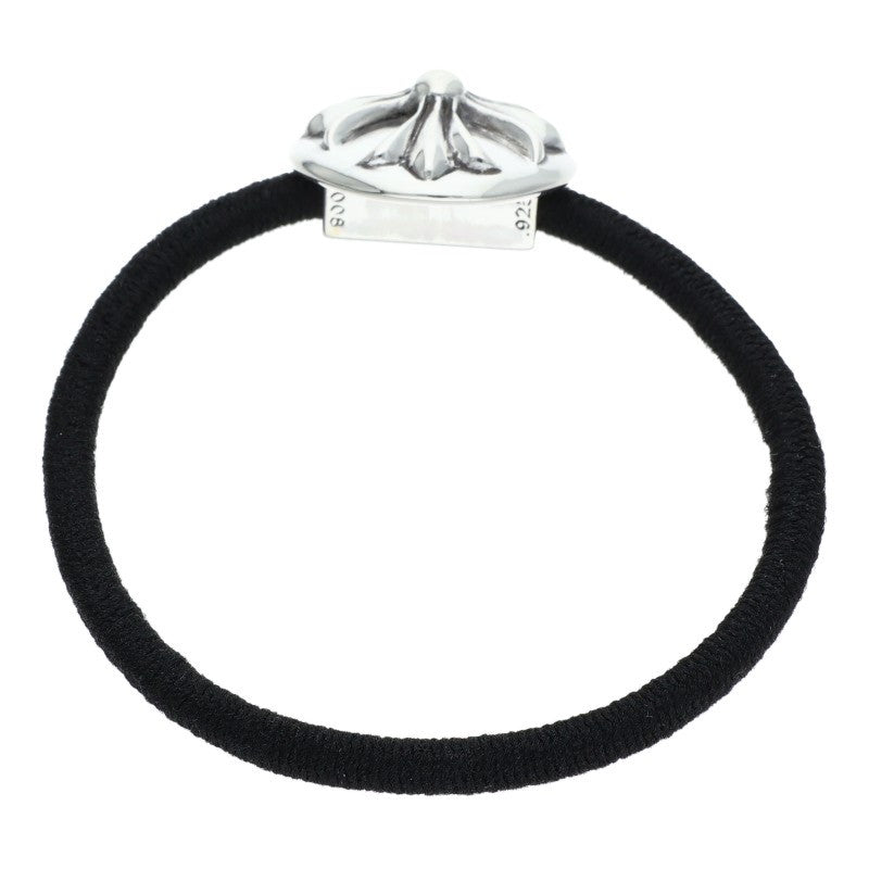 Chrome Hearts Black/Silver 925 Cross Ball Button Hairband