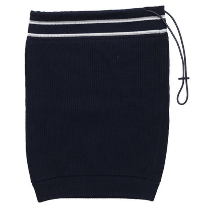 Christian Dior Logo Embroidered Wool Neck Warmer Navy Size U