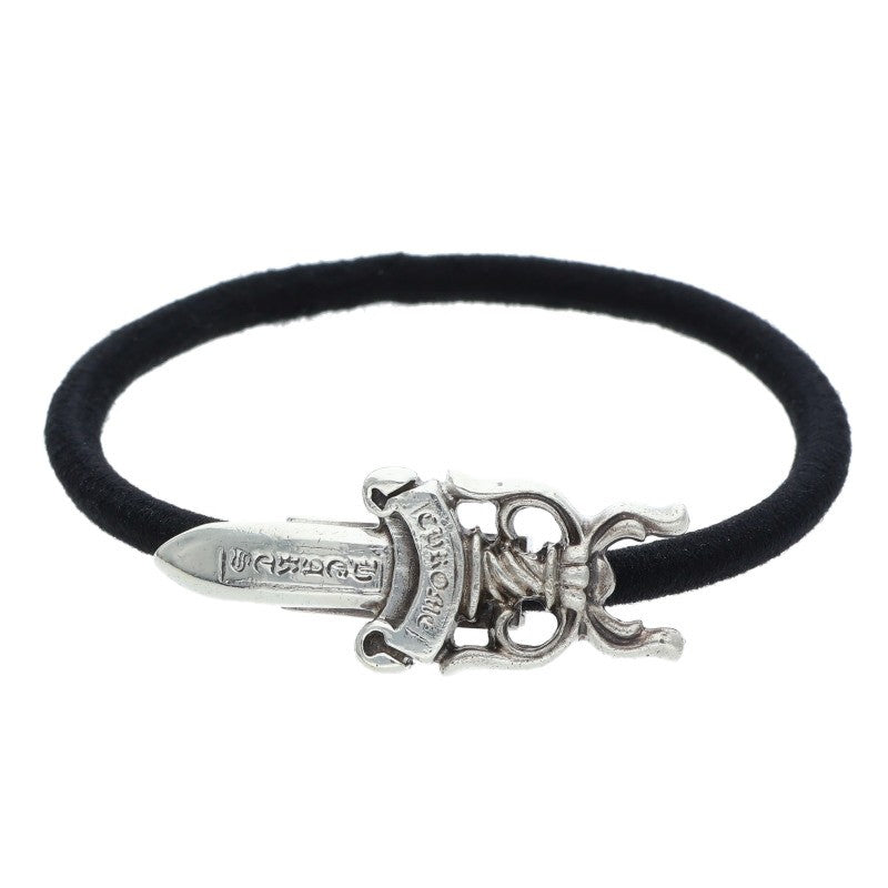 Chrome Hearts Black/Silver 925 Dagger Button Hairband