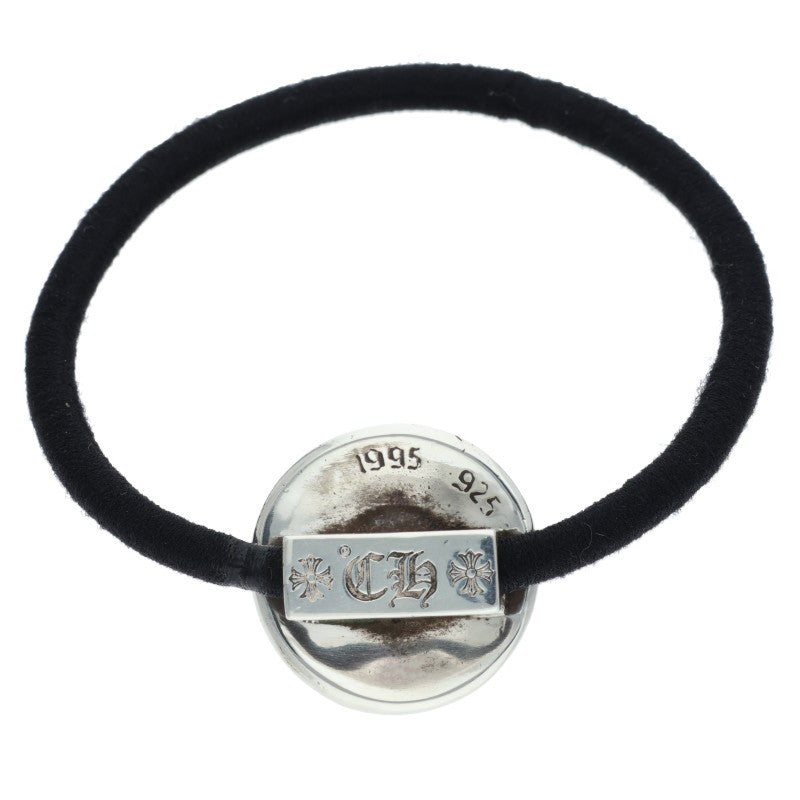 Chrome Hearts Cross Ball Button Silver Hair Tie Black Silver