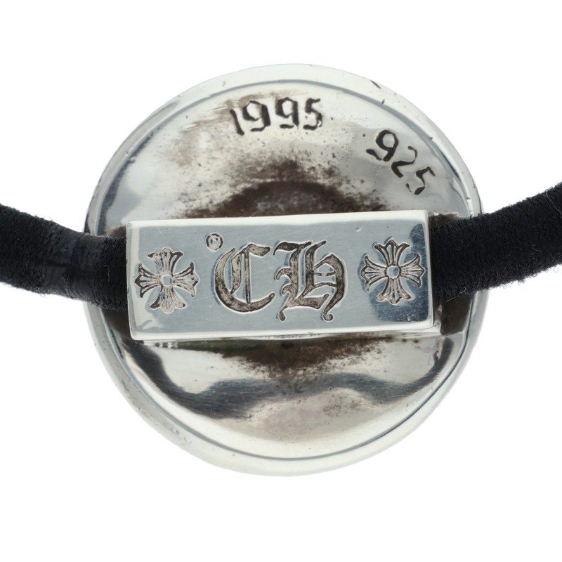 Chrome Hearts Cross Ball Button Silver Hair Tie Black Silver