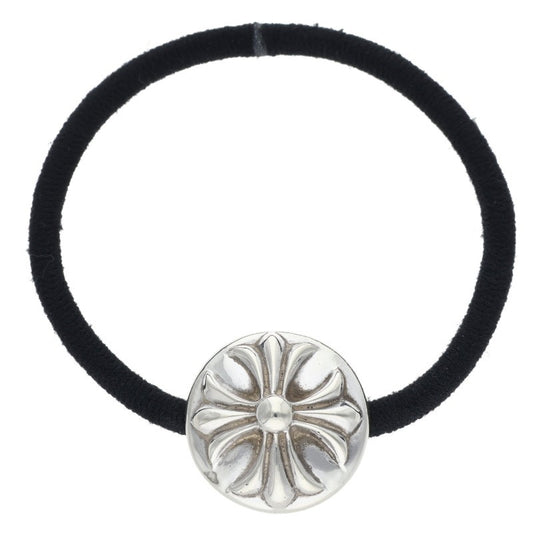 Chrome Hearts Cross Ball Button Hair Tie Silver Concho