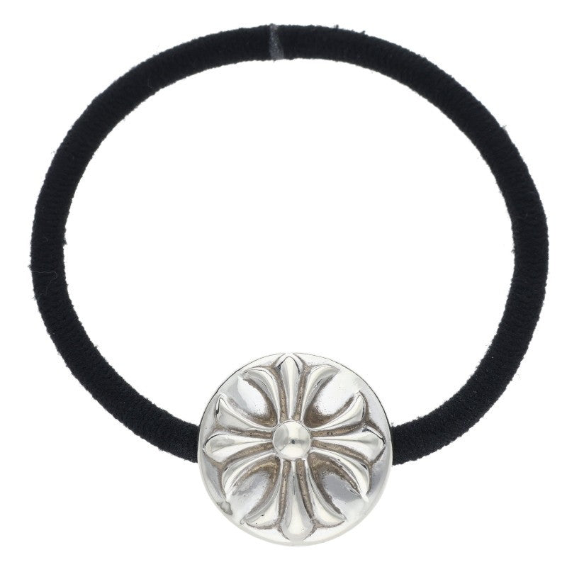 Chrome Hearts Cross Ball Button Hair Tie Silver Concho