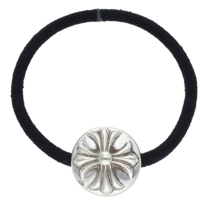 Chrome Hearts Cross Ball Button Hair Tie Silver Concho