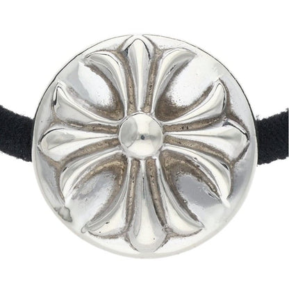 Chrome Hearts Cross Ball Button Hair Tie Silver Concho