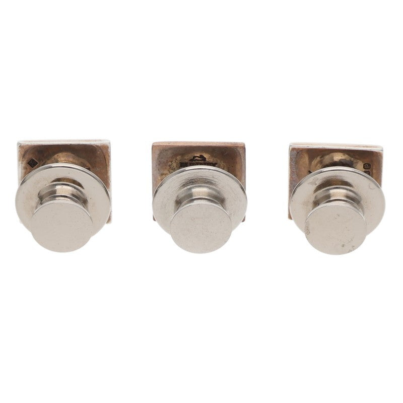 BUNNY 10mm Pyramid Studs 925 Silver Set of 3