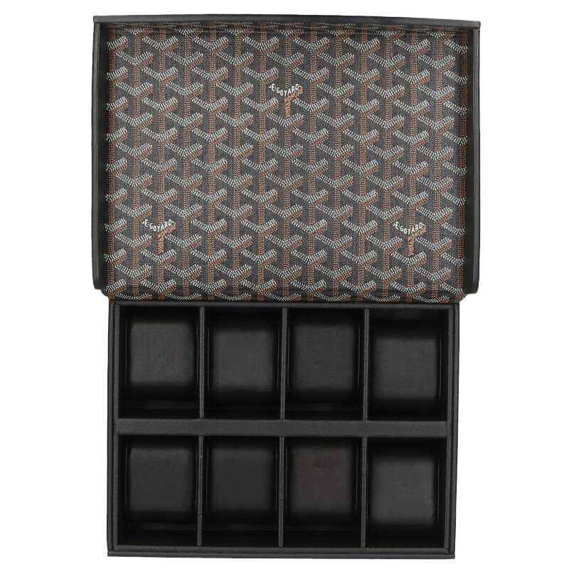 GOYARD Coated Canvas Leather Watch Case Size ONE SIZE