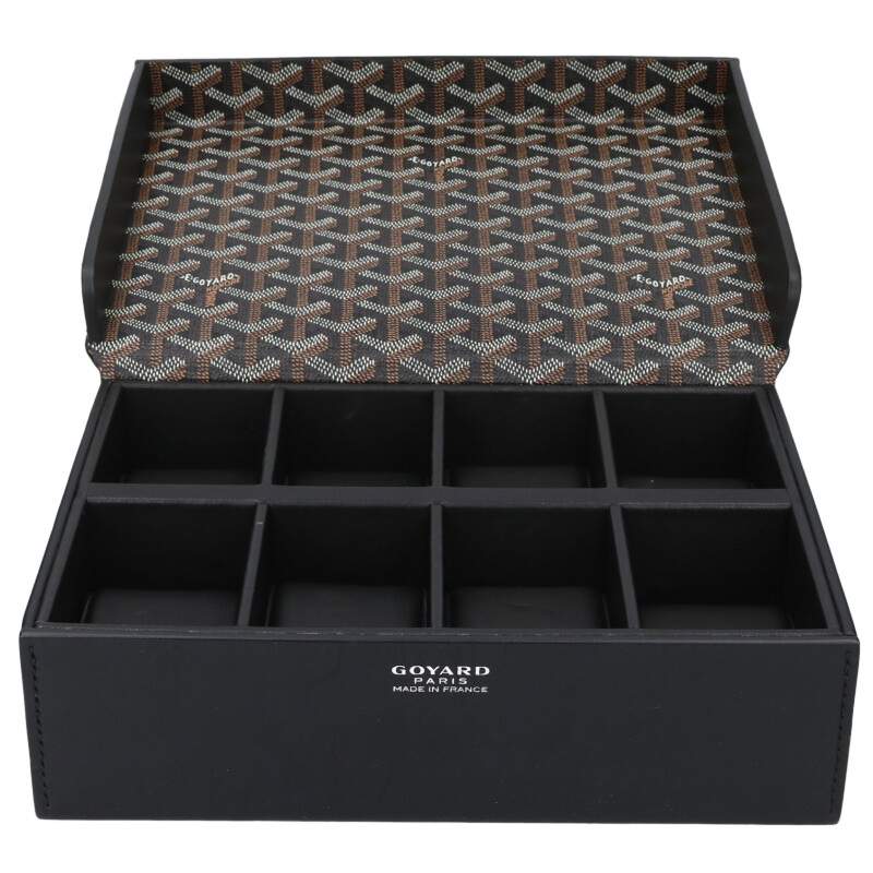 GOYARD Coated Canvas Leather Watch Case Size ONE SIZE