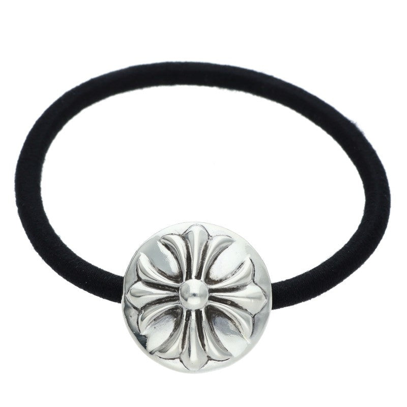 Chrome Hearts Cross Ball Hair Tie Silver/Black 925