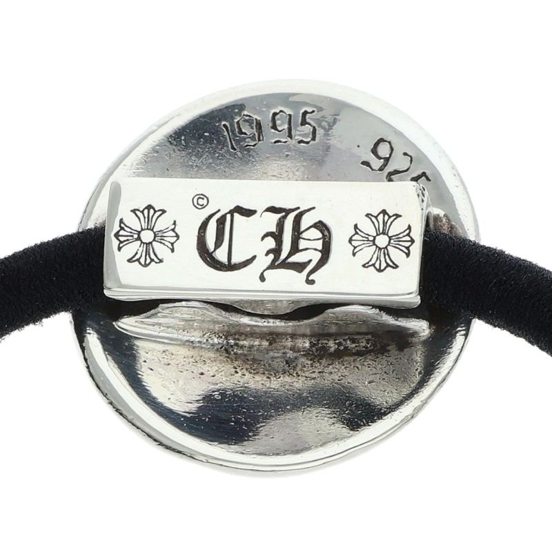 Chrome Hearts Cross Ball Hair Tie Silver/Black 925